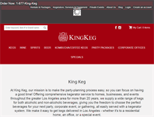 Tablet Screenshot of kingkeg.com